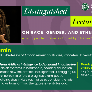 Distinguished Lecture Series on Race, Gender, and Ethnic Studies: A Public Talk by Ruha Benjamin